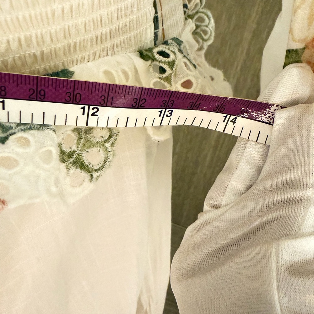 Zimmermann Ivory Maxi Dress with Peach Floral Print - Picture 14 of 15
